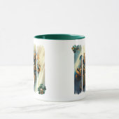 Happy St.Patrick's Day Vertical Brushstroke Tasse (Zentrum)