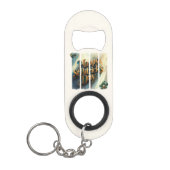 Happy St.Patrick's Day Vertikaler Pinselstrich Mini Flaschenöffner (Vorderseite)