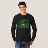 Happy St Patricks Day Video Game Controller Irish  T-Shirt (Vorne ganz)