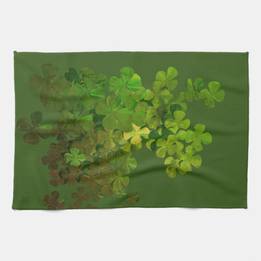 Happy St.Patrick's Day,Viel Glück Geschirrtuch (Horizontal)