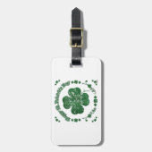 Happy St. Patrick's Day - Vintager Stil Gepäckanhänger (Vorderseite vertikal)