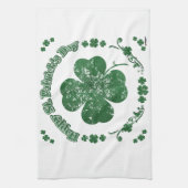 Happy St. Patrick's Day - Vintager Stil Geschirrtuch (Vertikal)
