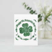 Happy St. Patrick's Day - Vintager Stil Postkarte (Stehend Vorderseite)
