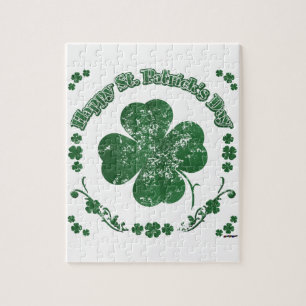 Happy St. Patrick's Day - Vintager Stil Puzzle