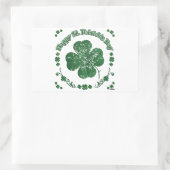 Happy St. Patrick's Day - Vintager Stil Rechteckiger Aufkleber (Tasche)