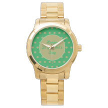 Happy St. Patrick's Day Watch (Green & Gold)