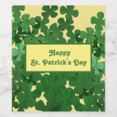 Happy St Patrick's Day Weinetikett (Einzelnes Label)