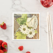 Happy St. Patrick's Day Weiße Blume Serviette (Beispiel)