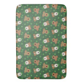 Happy St Patricks Day Welsh Wire Fox Terrier Dogs Badematte (Vorderseite Vertikal)