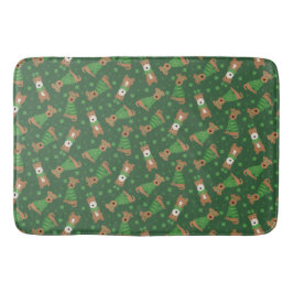 Happy St Patricks Day Welsh Wire Fox Terrier Dogs Badematte