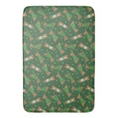 Happy St Patricks Day Welsh Wire Fox Terrier Dogs Badematte (Vorderseite Vertikal)