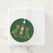 Happy St Patricks Day Welsh Wire Fox Terrier Dogs Geschenkanhänger (Beispiel)