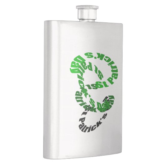 Happy St Patrick's Day Whirl Flask Flachmann (Rechts)