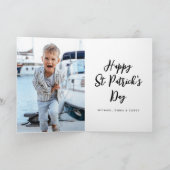 Happy St. Patrick's Day Woodstock Feiertagskarte (Innenseite)