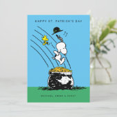 Happy St. Patrick's Day Woodstock Feiertagskarte (Stehend Vorderseite)