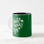 Happy St Patrick's Day Zweifarbige Tasse (Vorderseite Links)