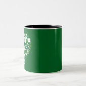 Happy St Patrick's Day Zweifarbige Tasse (Mittel)