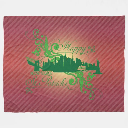 HAPPY ST.PATRICKS - Fleece Blanket (Vorderseite (Horizontal))