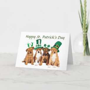 Happy St. Patrick's Folded Holiday Card Feiertagskarte