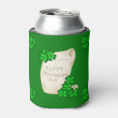 Happy St Patrick's Kleeblatts Dosenkühler (Kanne Vorderseite)