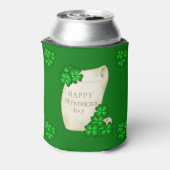 Happy St Patrick's Kleeblatts Dosenkühler (Kanne Rückseite)