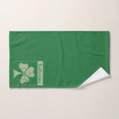 "Happy St. Patrick's " Kleeblatts Grünes Handtuch Badhandtuch Set (Handtuch)