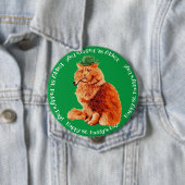 Happy St. Patrick's Lucky Cat Button (Beispiel)