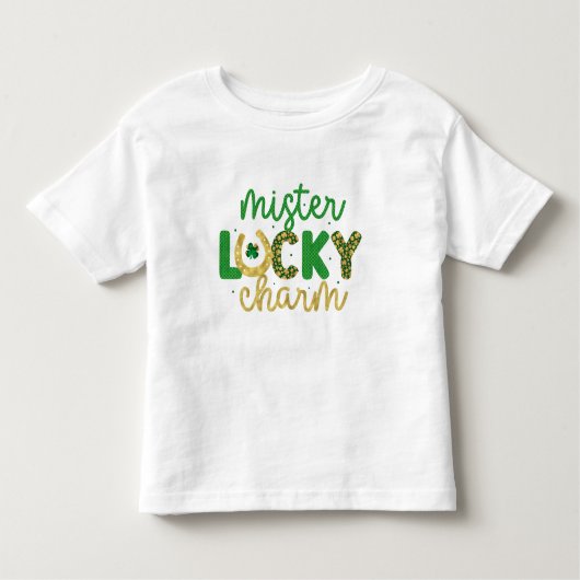 Happy St. Patrick's Mister Lucky Charm Kleinkind T-shirt (Vorderseite)