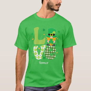 Happy St Patricks Niedlich Lucky Funny Bauer Gnome T-Shirt