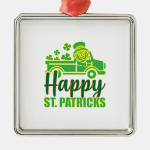Happy ST Patricks Ornament Aus Metall
