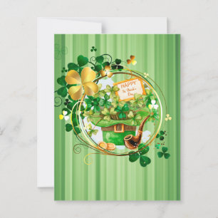 Happy St Patricks Postkarte