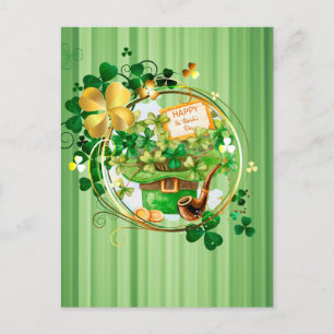 Happy St Patricks Postkarte
