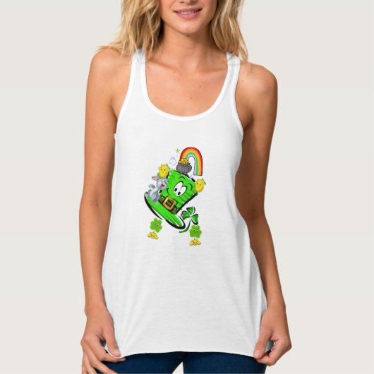 Happy St. Patrick's Rabbit Tank Top (Vorderseite)