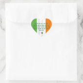 Happy St. Patrick's Segen Irish Flag Kleeblatt Herz-Aufkleber (Tasche)