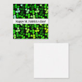 Happy st Patrick's Tageskarten, niedlich, vorrätig Mitteilungskarte (Vorne/Hinten)