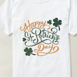 "Happy St. Patrick's Text T-Shirt