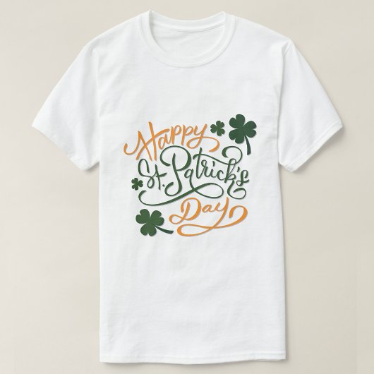 "Happy St. Patrick's Text T-Shirt