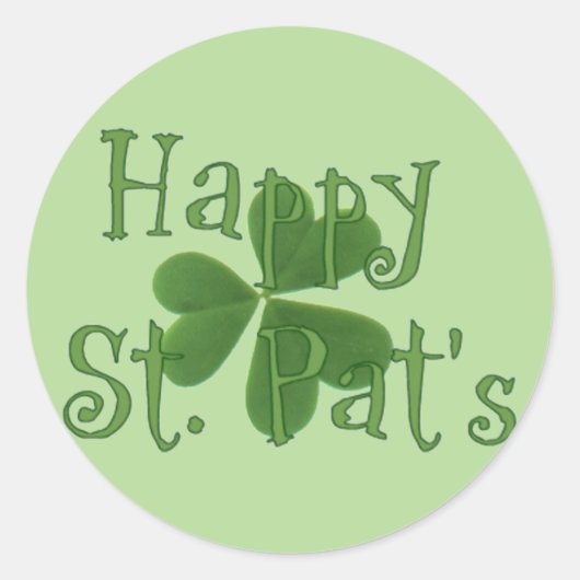 Happy St. Pat's Day Sticker (Vorderseite)