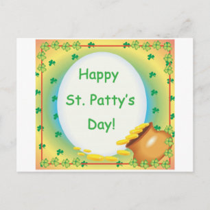 Happy St. Patty's Day Postkarte