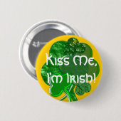 Happy St. Patty's Day - Button/Button - Personalis Button (Vorne & Hinten)