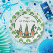 Happy St. Patty's Day Gnomes Pappteller (Party)