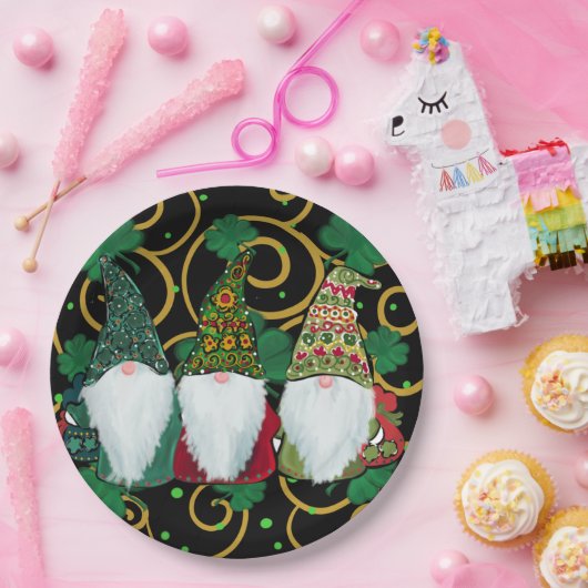 Happy St. Patty's Day GNOMES Pappteller (Party)