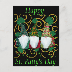 Happy St. Patty's Day GNOMES Postkarte