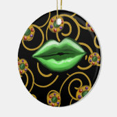 Happy St. Patty's Day Keramik Ornament (Links)