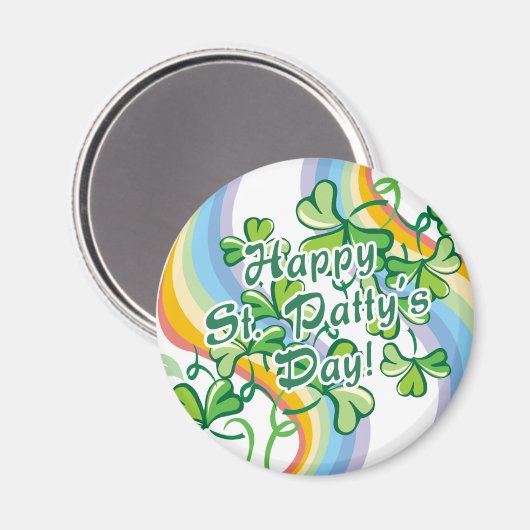Happy St. Patty's Day Magnet (Vorderseite/Rückseite)