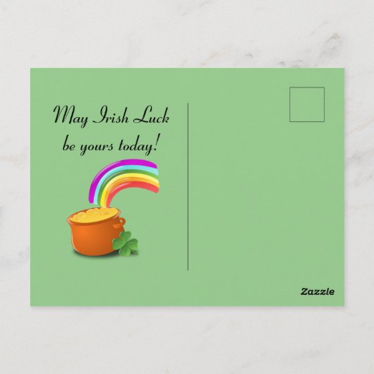 Happy St. Patty's Day Postkarte (Rückseite)