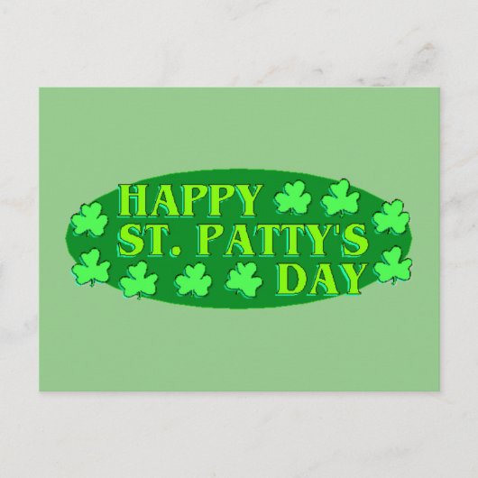 Happy St. Patty's Day Postkarte (Vorderseite)