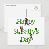 Happy St. Patty's Day Postkarte (Vorne/Hinten)