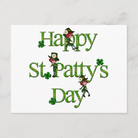 Happy St. Patty's Day Postkarte (Vorderseite)
