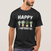 Happy St Pawtricks Day St Patrick's Day Cat and Do T-Shirt (Vorderseite)